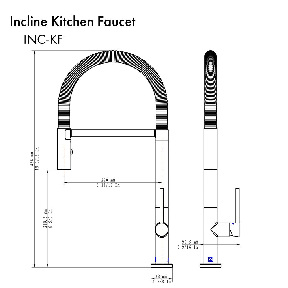 ZLINE Incline Kitchen Faucet (INC-KF)