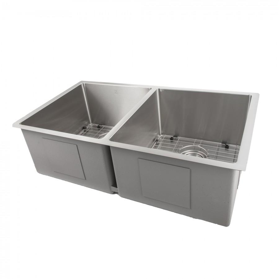 ZLINE 33" Executive Series Undermount Double Bowls Sink (SR50D) - Rustic Kitchen & Bath - Sinks - ZLINE Kitchen and Bath