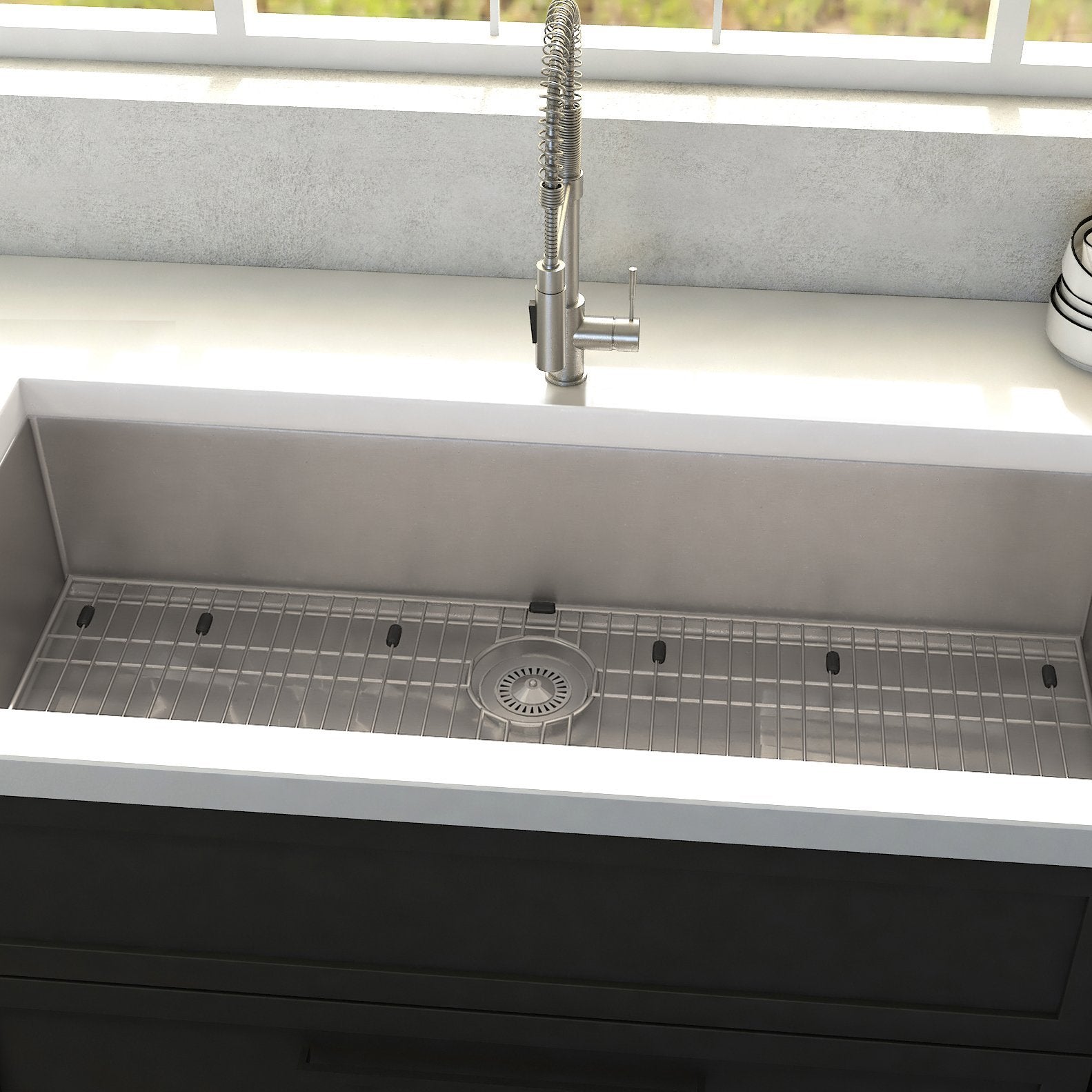 ZLINE 36 in. Meribel Undermount Kitchen Sink with Bottom Grid (SRS-36)