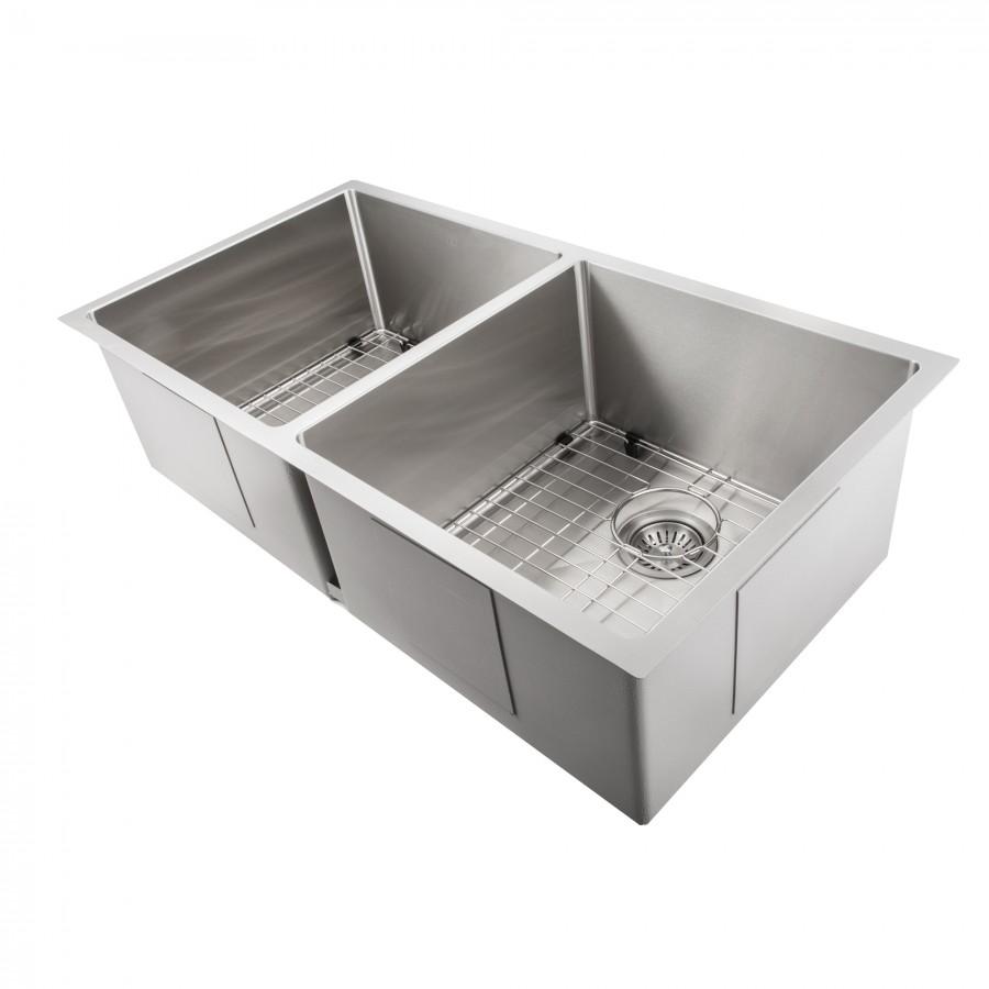 ZLINE 36" Executive Series Undermount Double Bowls Sink (SR50D) - Rustic Kitchen & Bath - Sinks - ZLINE Kitchen and Bath