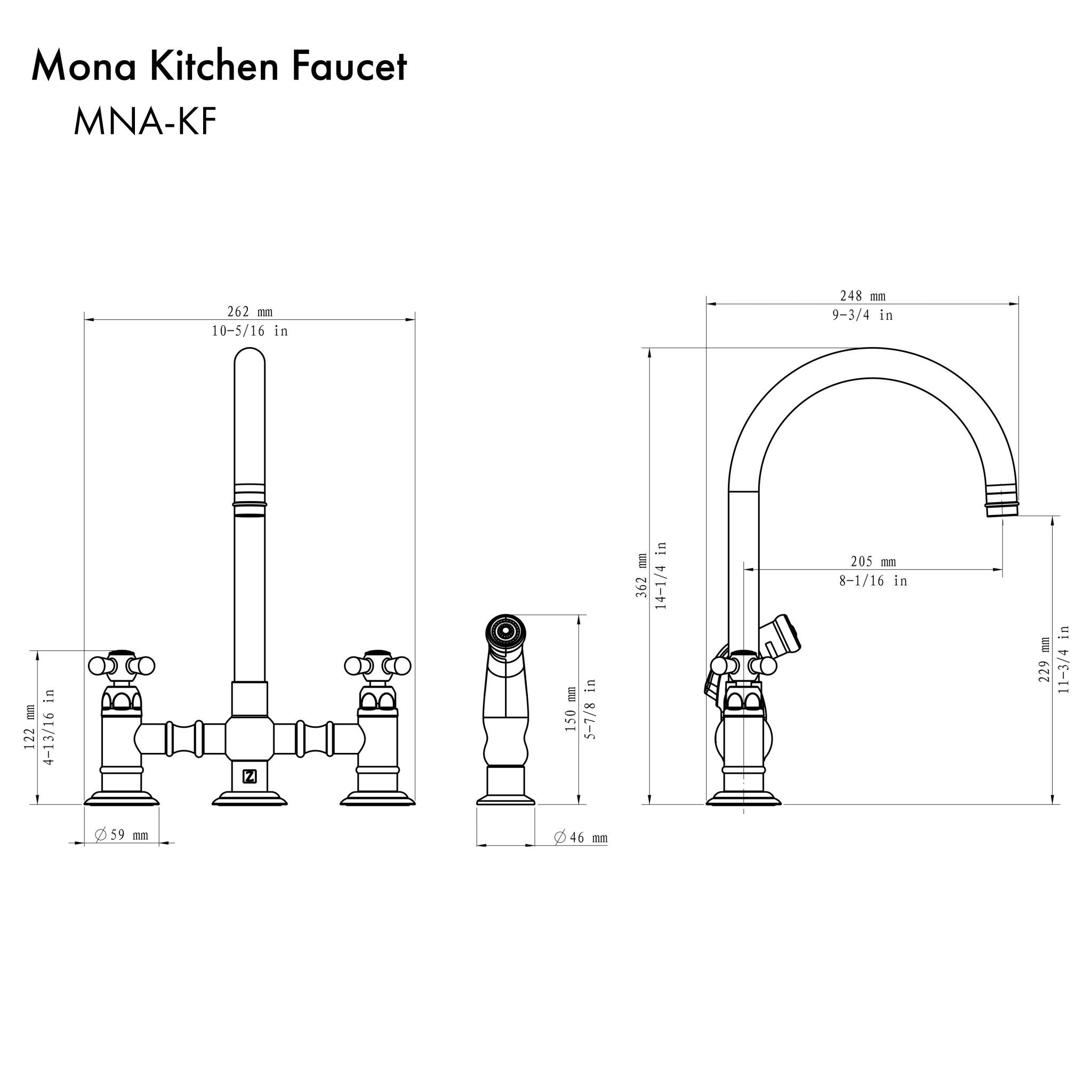 ZLINE Mona Kitchen Faucet (MNA-KF)